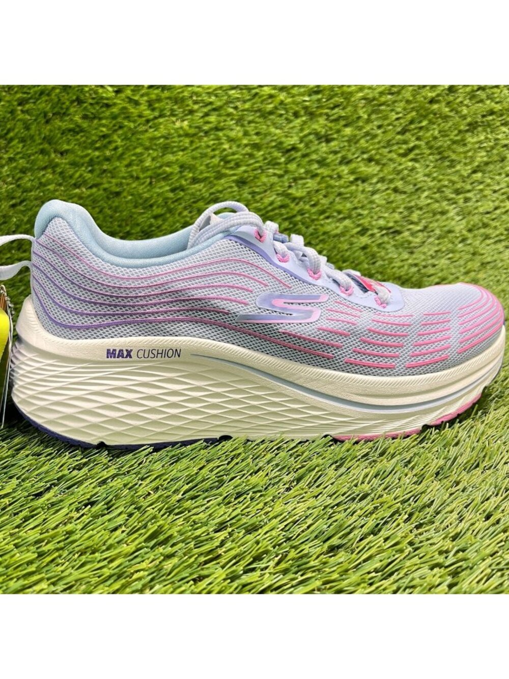 Skechers Max Cushioning Elite 2.0 Womens Size 6.5 Purple Running Shoes Sneakers